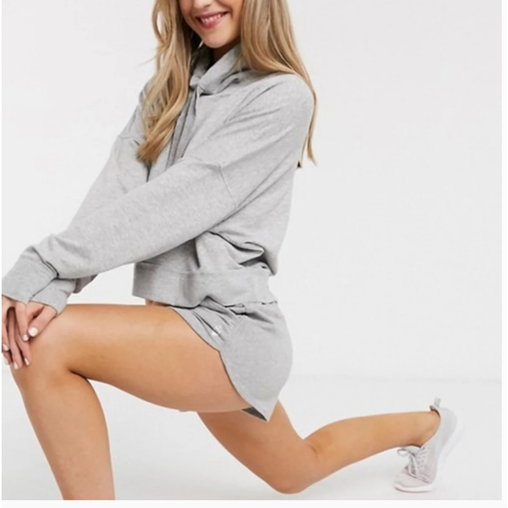 Free People Movement Lara Pullover Heather Gray Funnel Neck Size Large NWT - Picture 3 of 16
